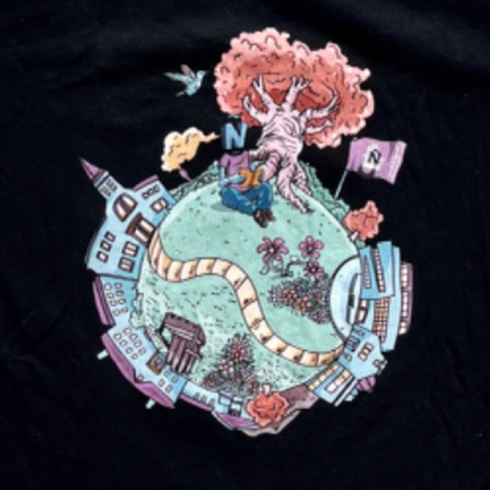 EUC "Our Planet-Our Home" T-shirt  Women Small Size